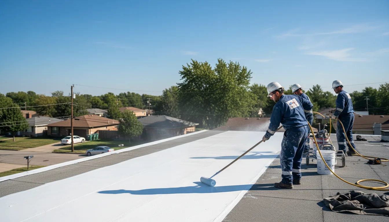 Commercial roof coating in Leland, MI near me